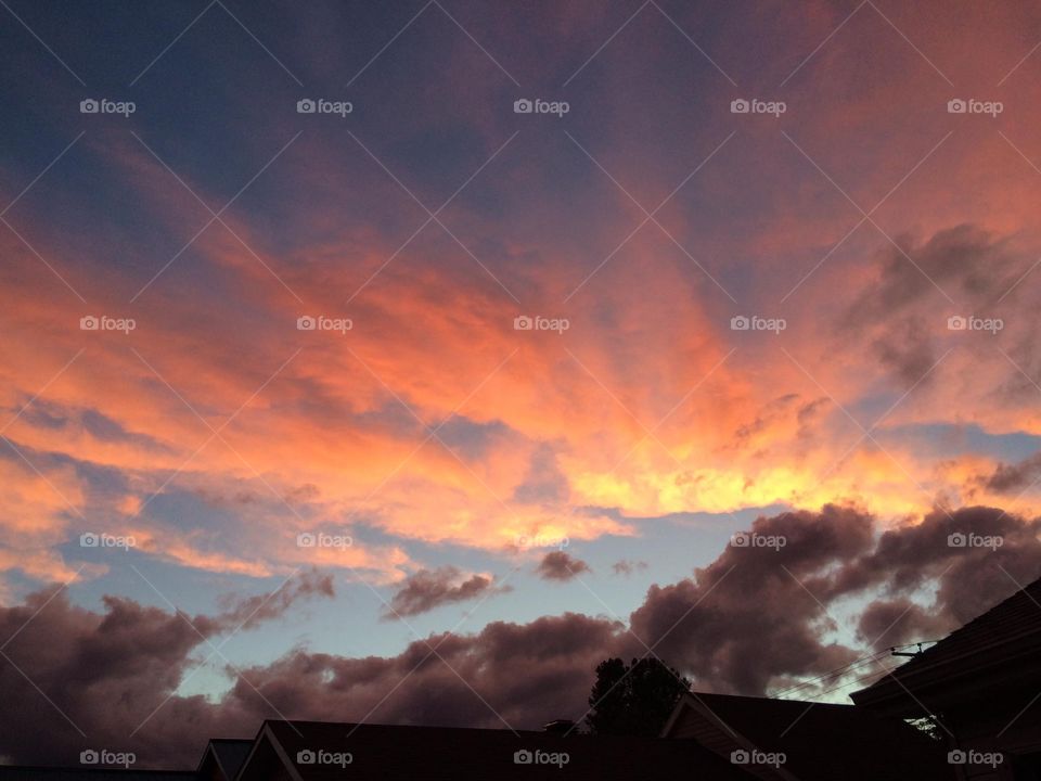 Silhouettes clouds 
