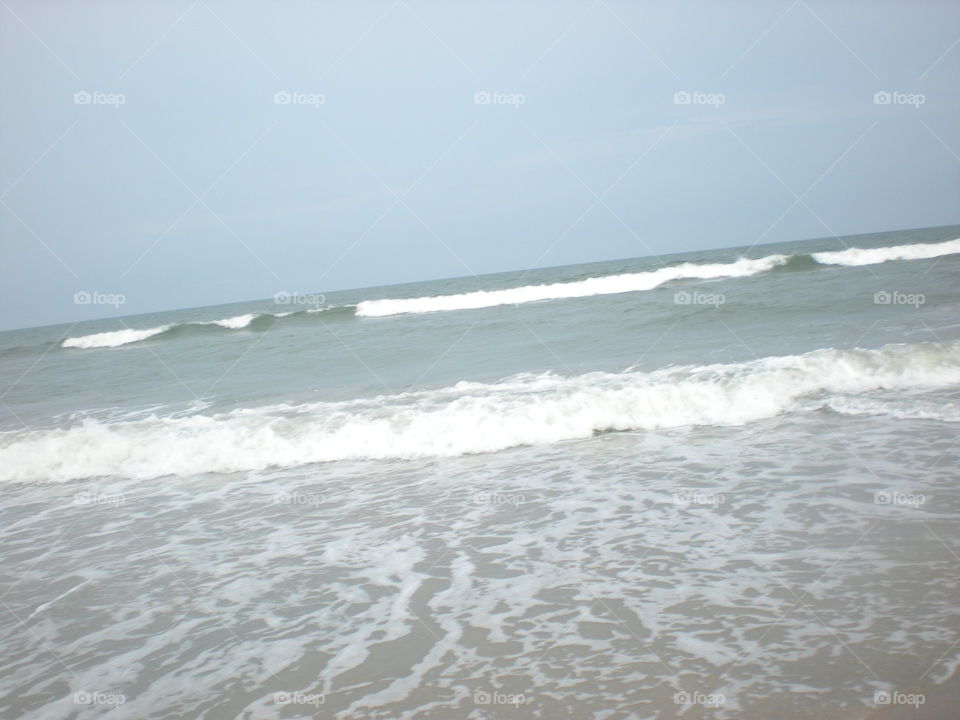 Myrtle Beach waves. Oceanside at Myrtle Beach 