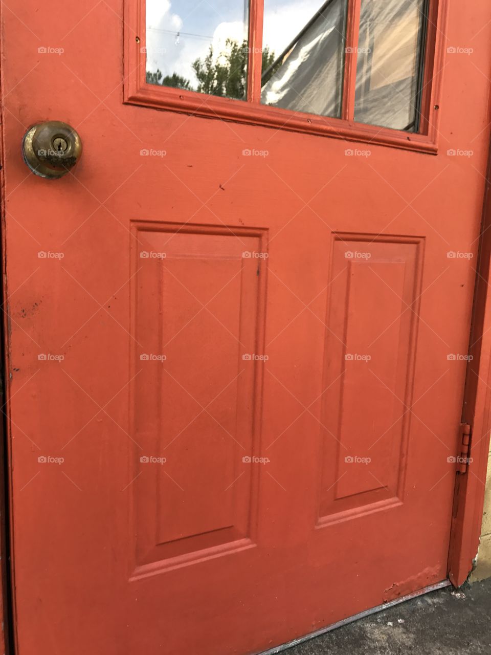 Bottom Half Orange Door