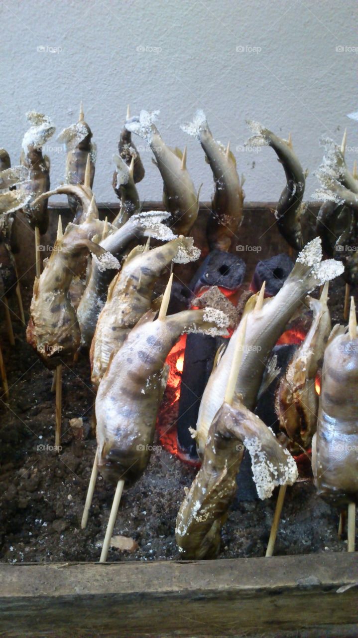 the best bite during mountain hike! yamame river fish