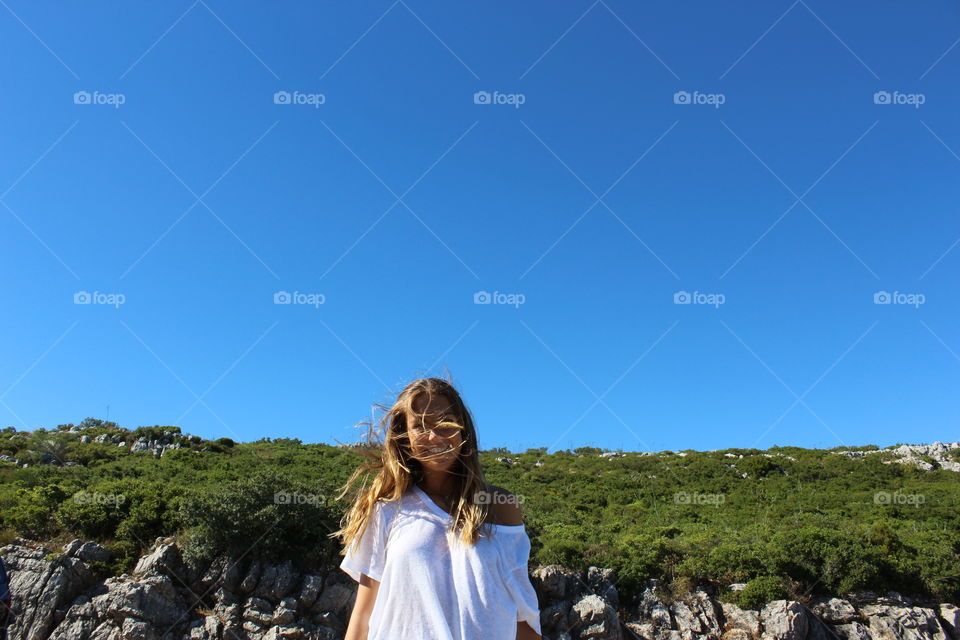 Portrait of woman smiling