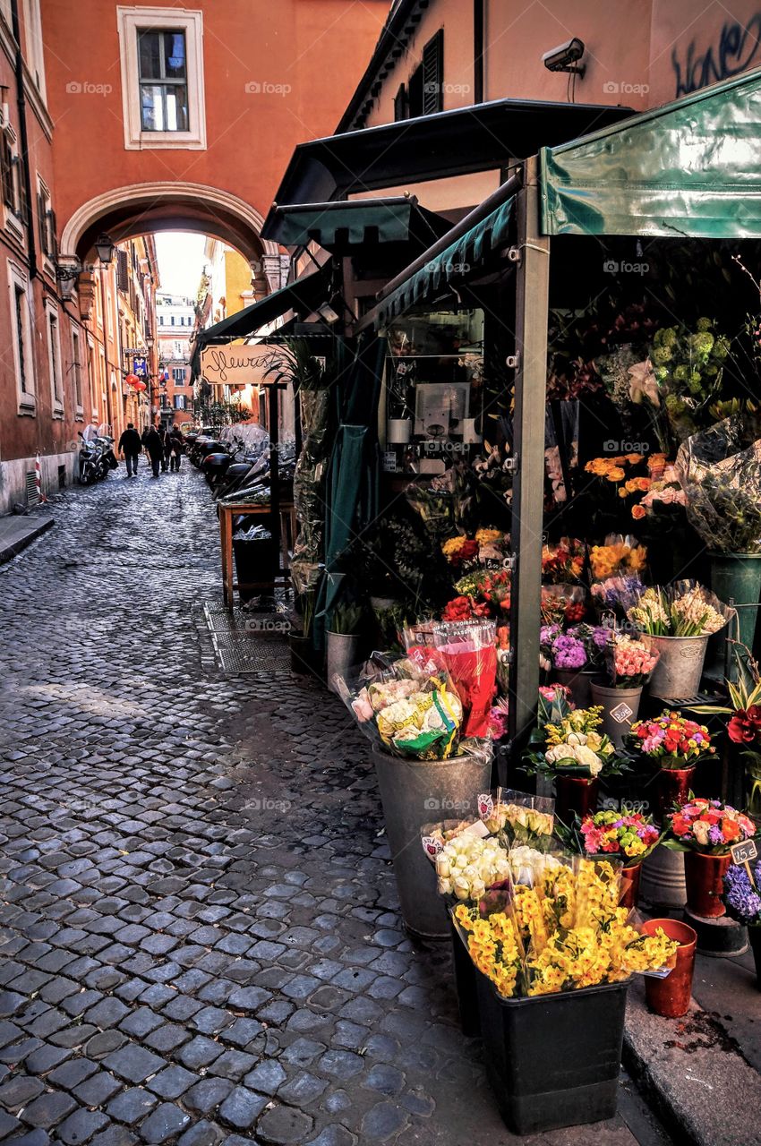 Flower seller Rome