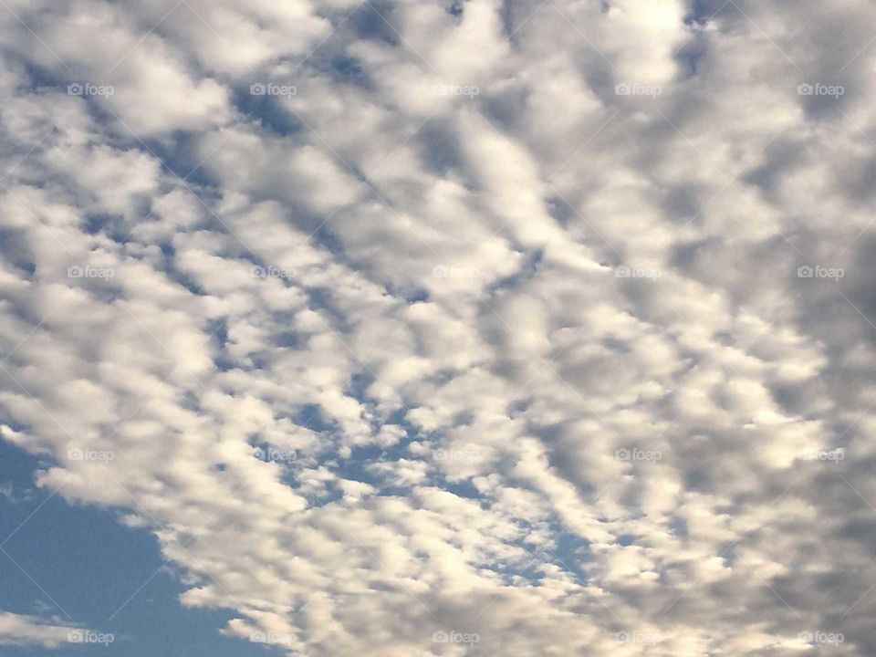 Rippling Cloud filled Sky