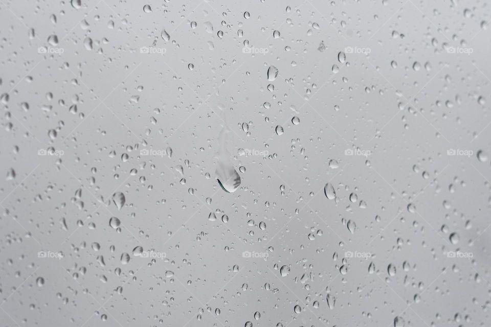 Water drops on a window 