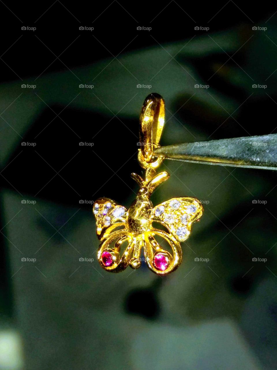 Beautiful golden Butterfly locket