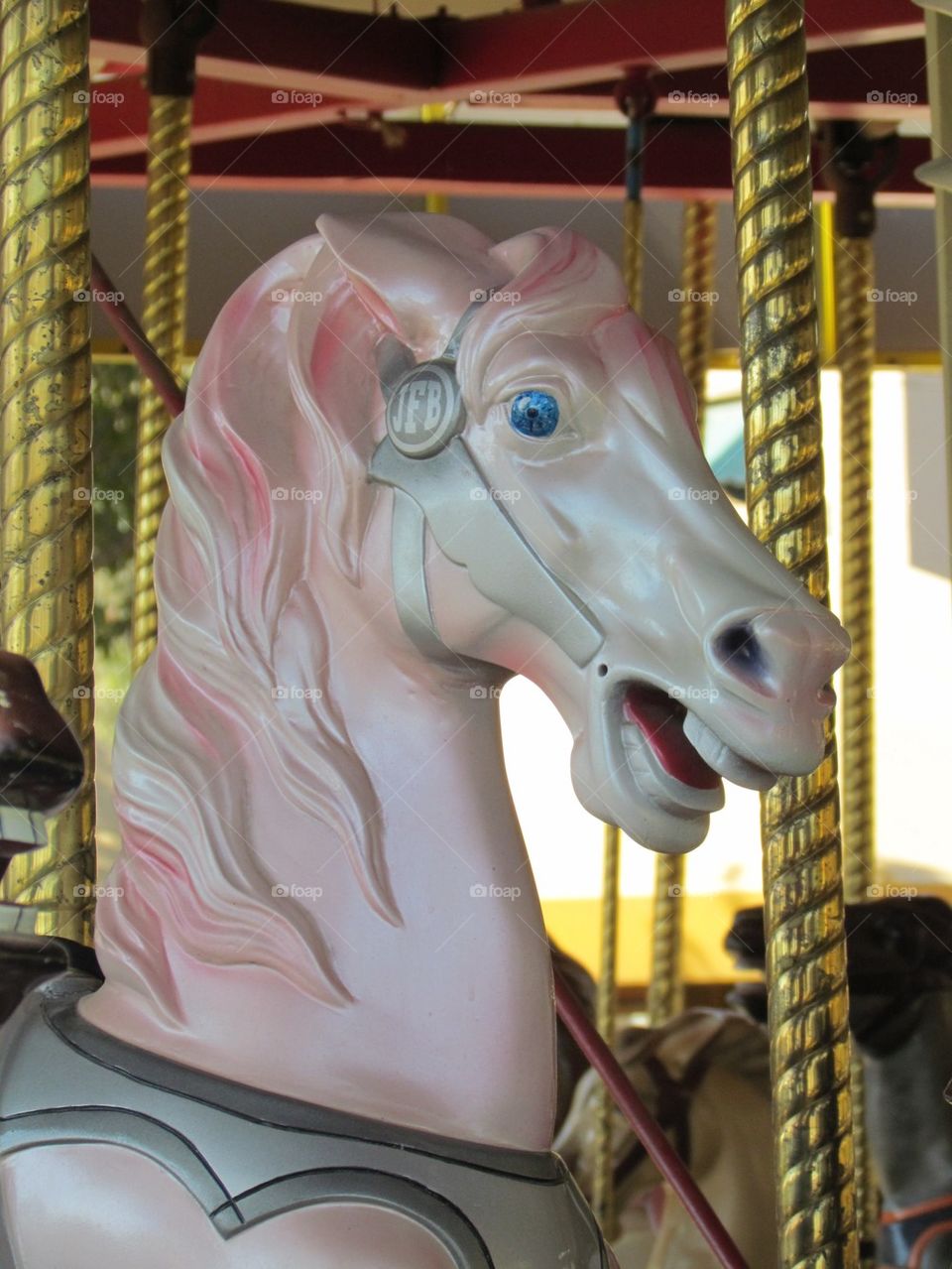 Pink Carousel Horse