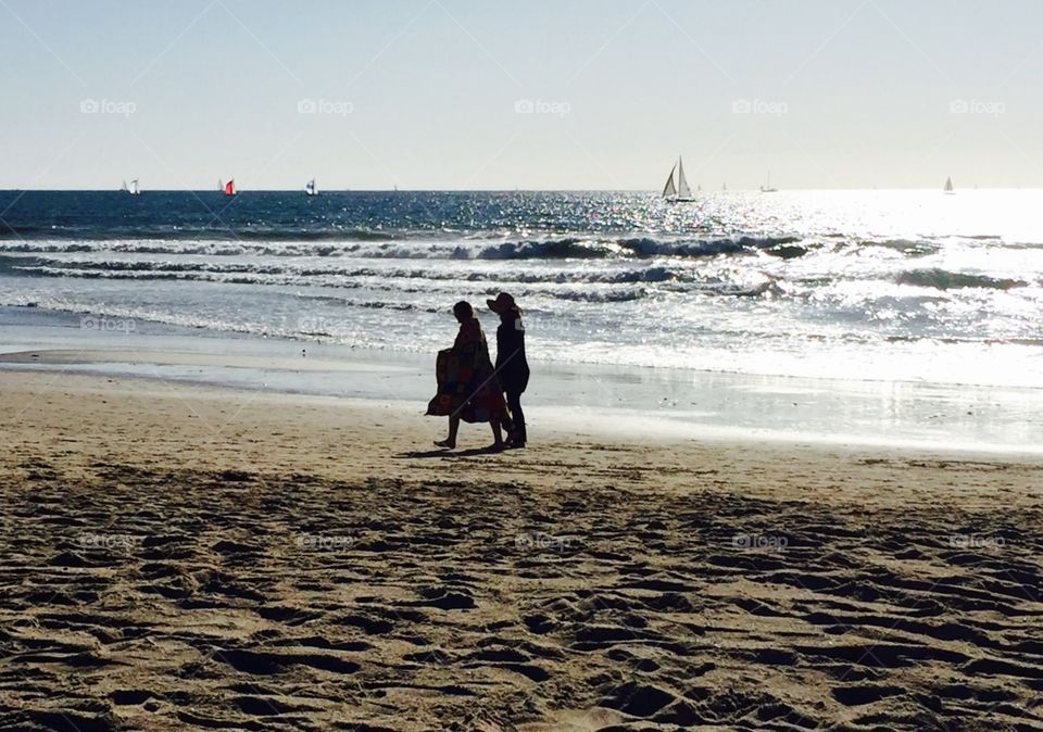 Silhouettes on the Beach