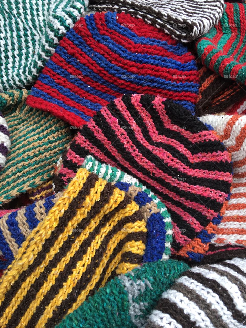 Wool, Pattern, Scarf, Handmade, Knitwear