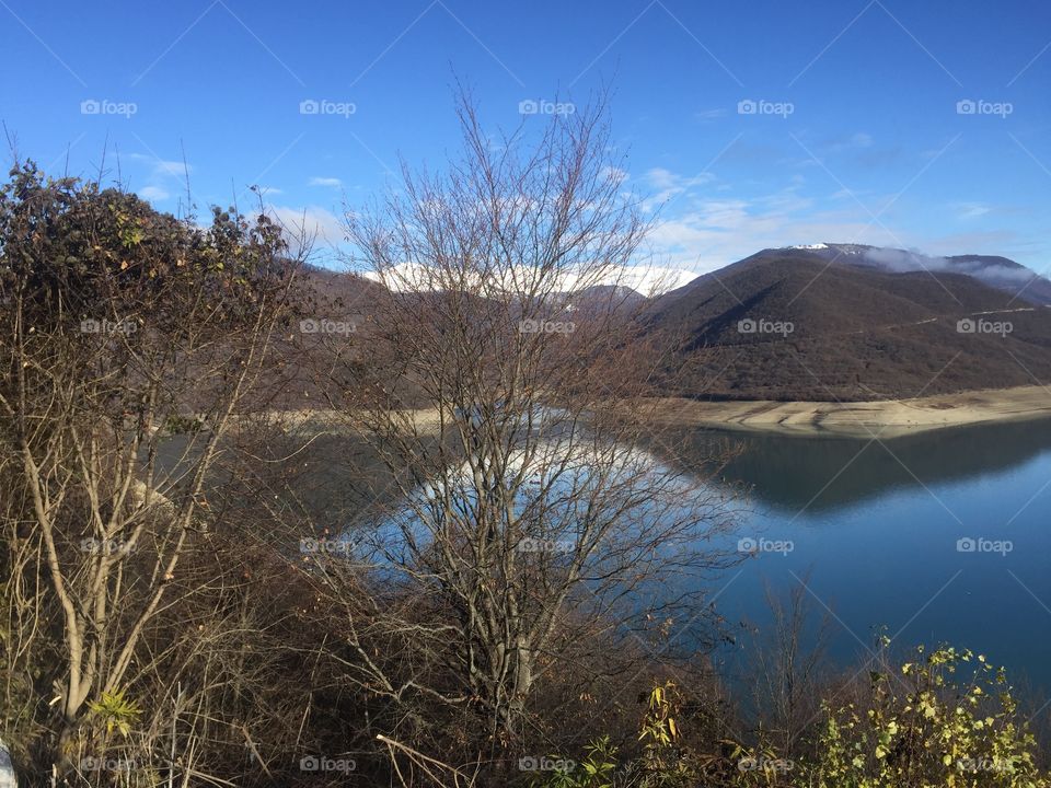 view of ananuri lake 