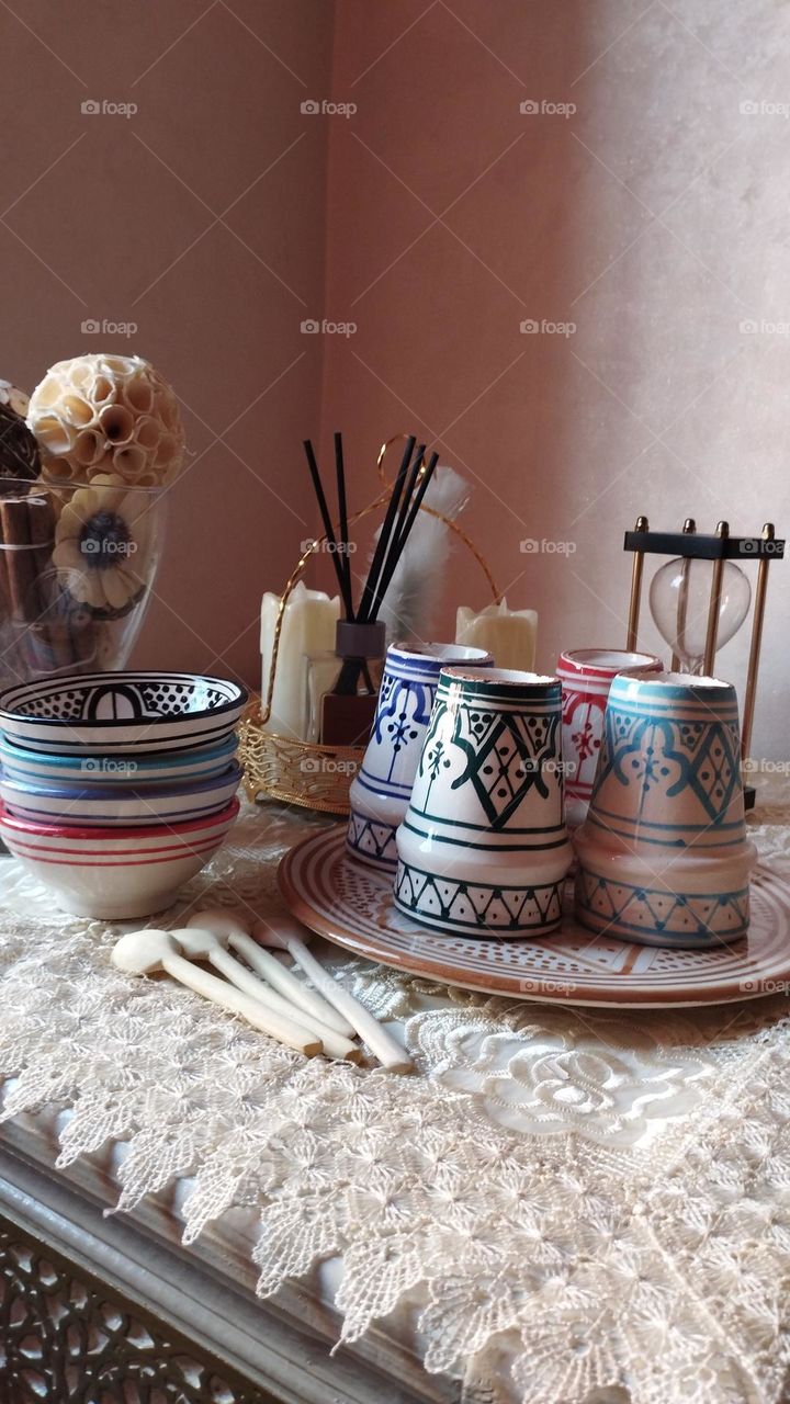 artisanal moroccan cups