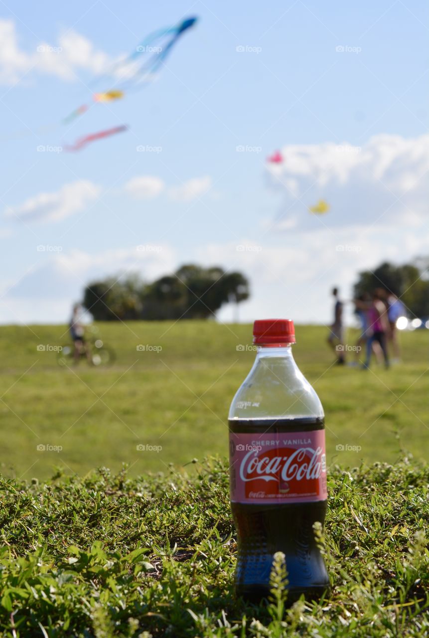 Coke at the park