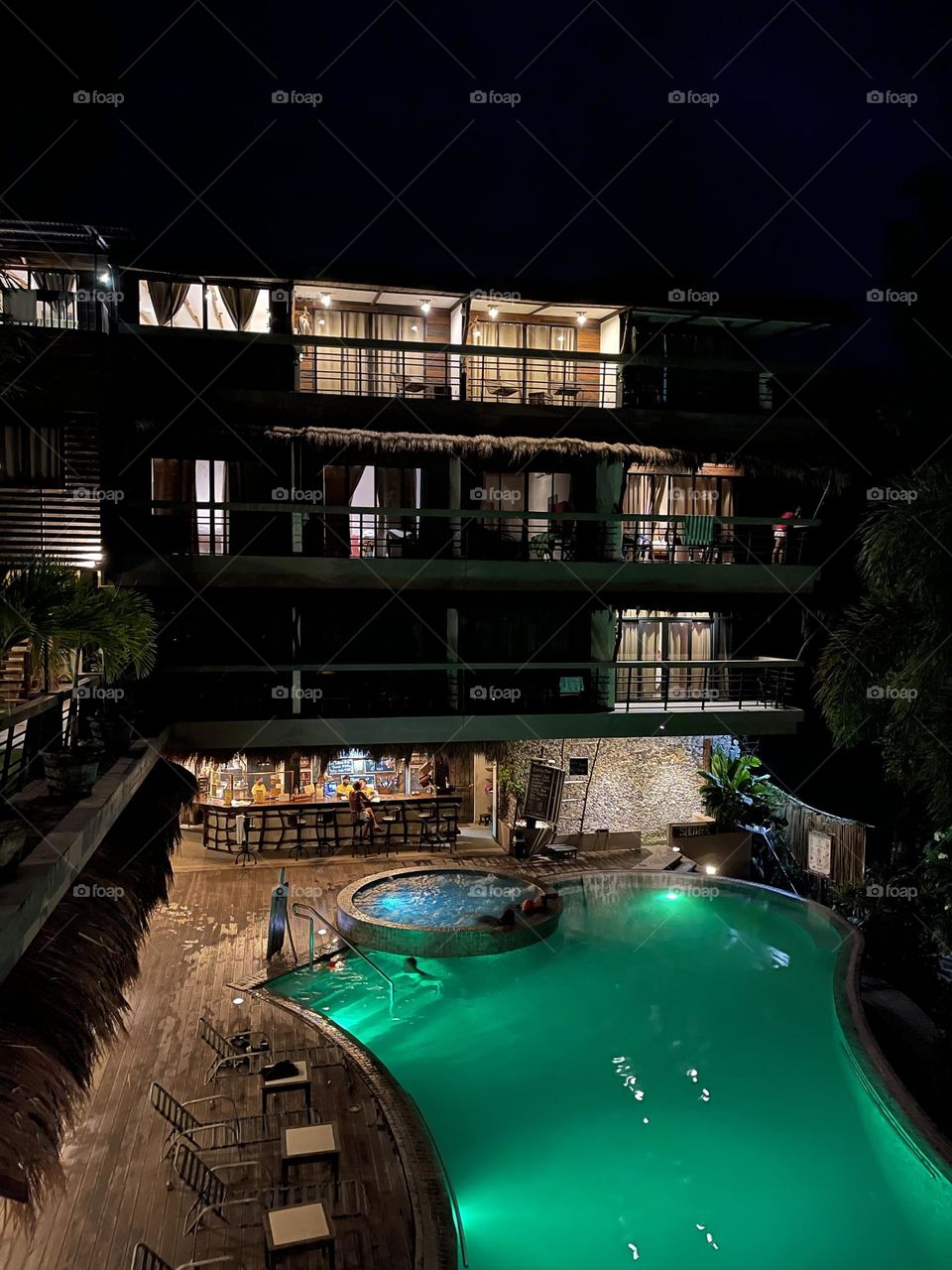 Bugana Beach and dive resort at night!