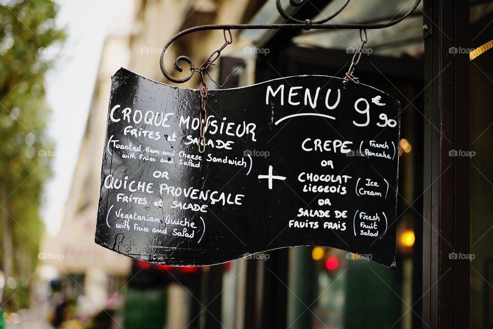 The French Menu