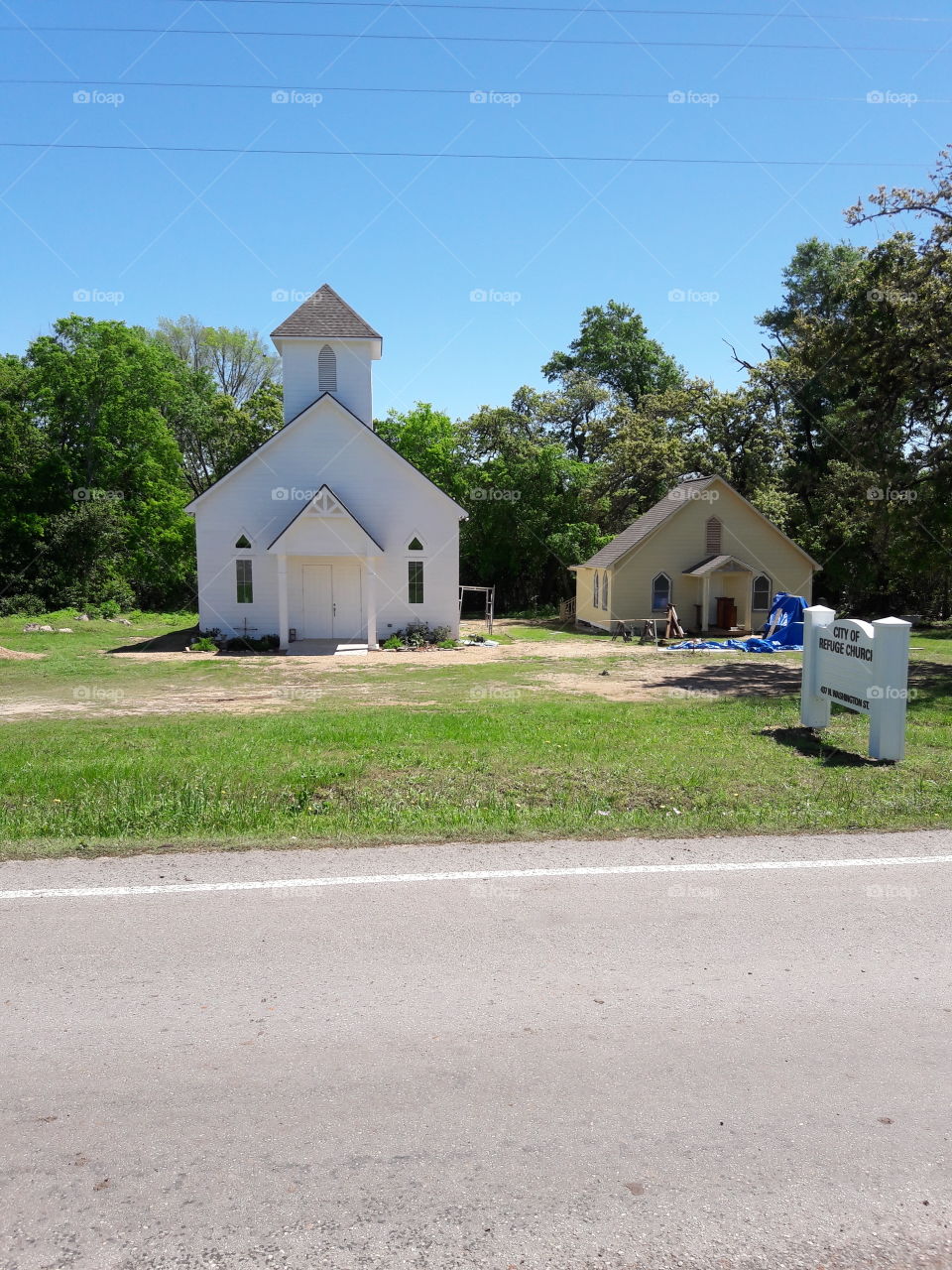 Old church in country.Roundtop,TX.