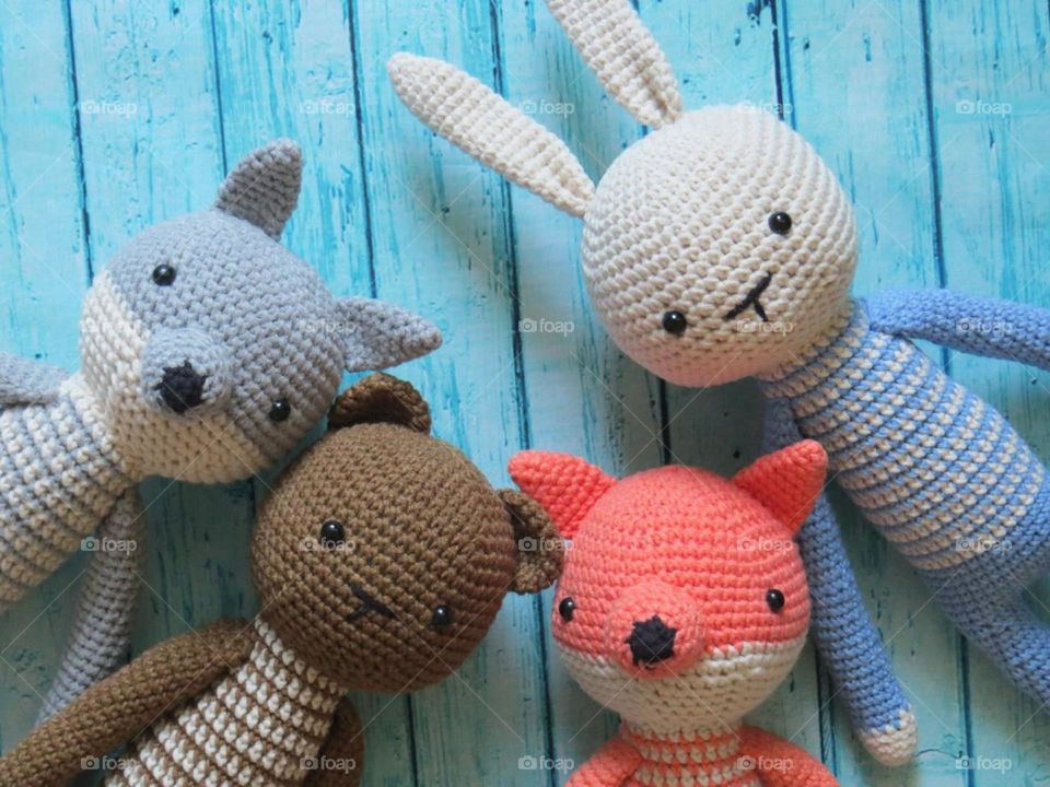 Woodland animals, Crochet toy, Stuffed animals, Soft animal toys
