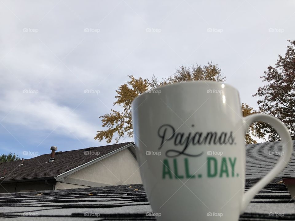 Coffee cup in the morning