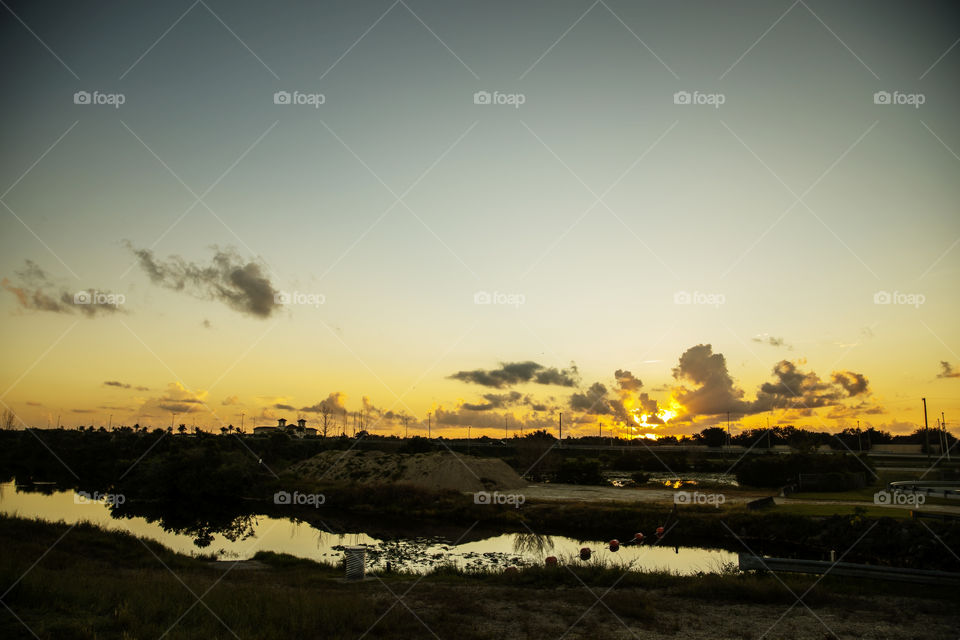 Sunrise in the Everglades
