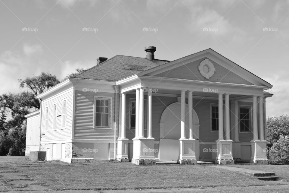 Historic building in Discovery Park 