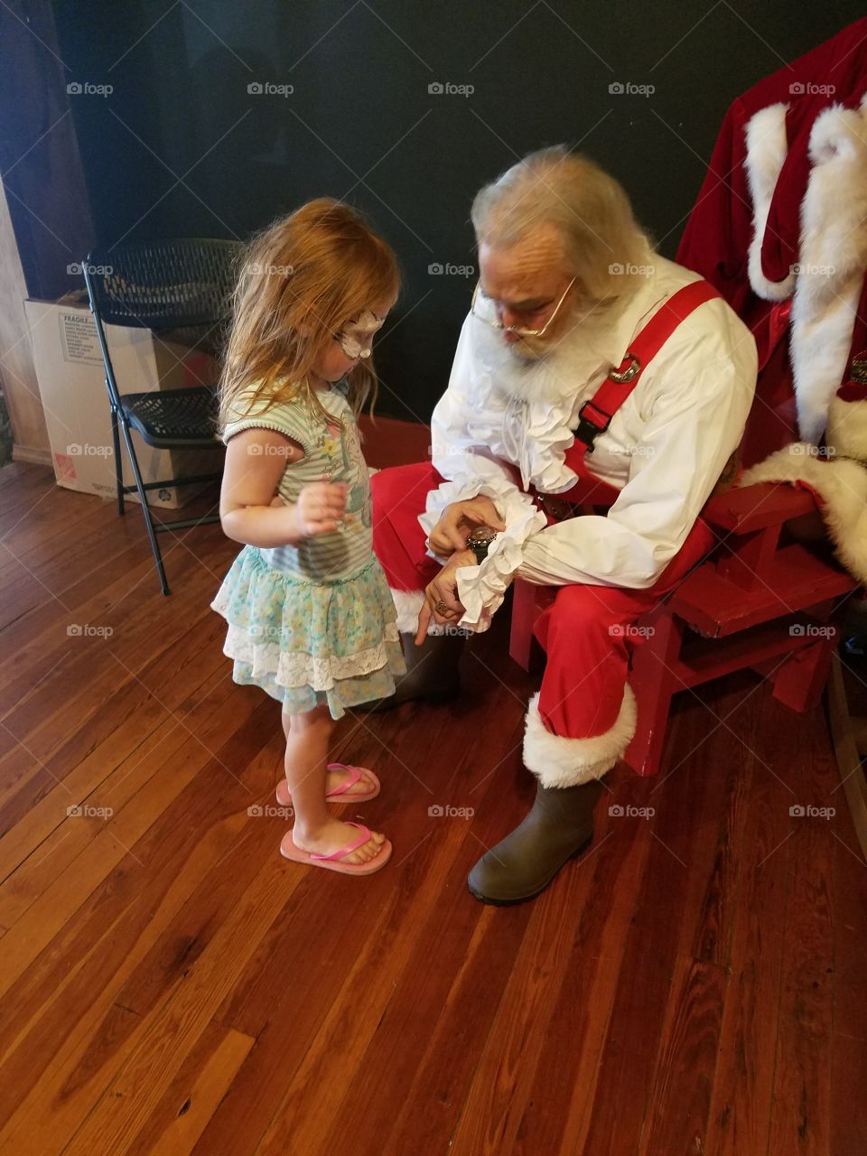 talking with Santa
