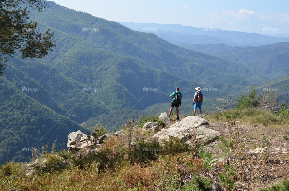 Hiking trail in Rhodopes Mountain with beautiful Views