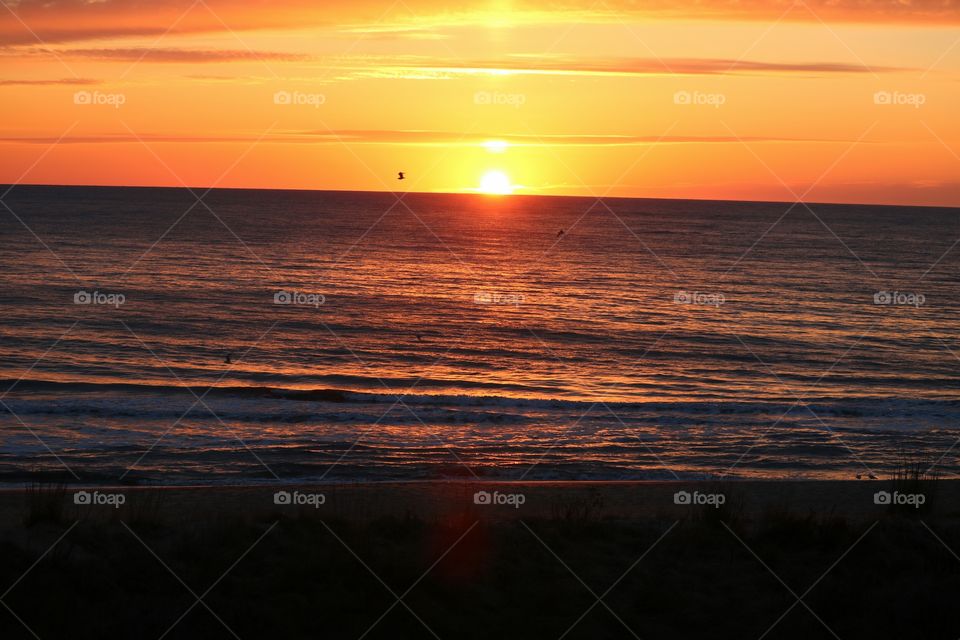 sunrise on the beach