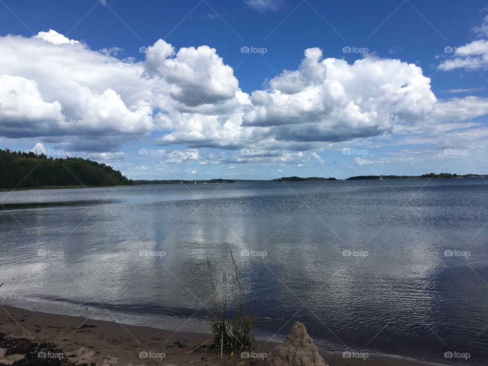 Sea and clouds