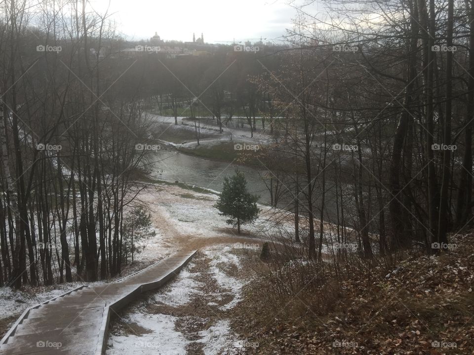 View from the hill overlooking Vilnius 