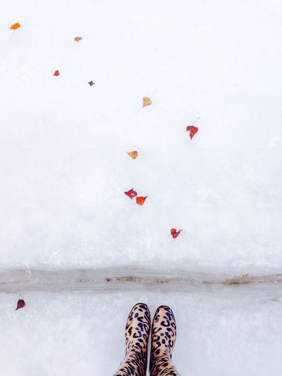 Feet at the snow 