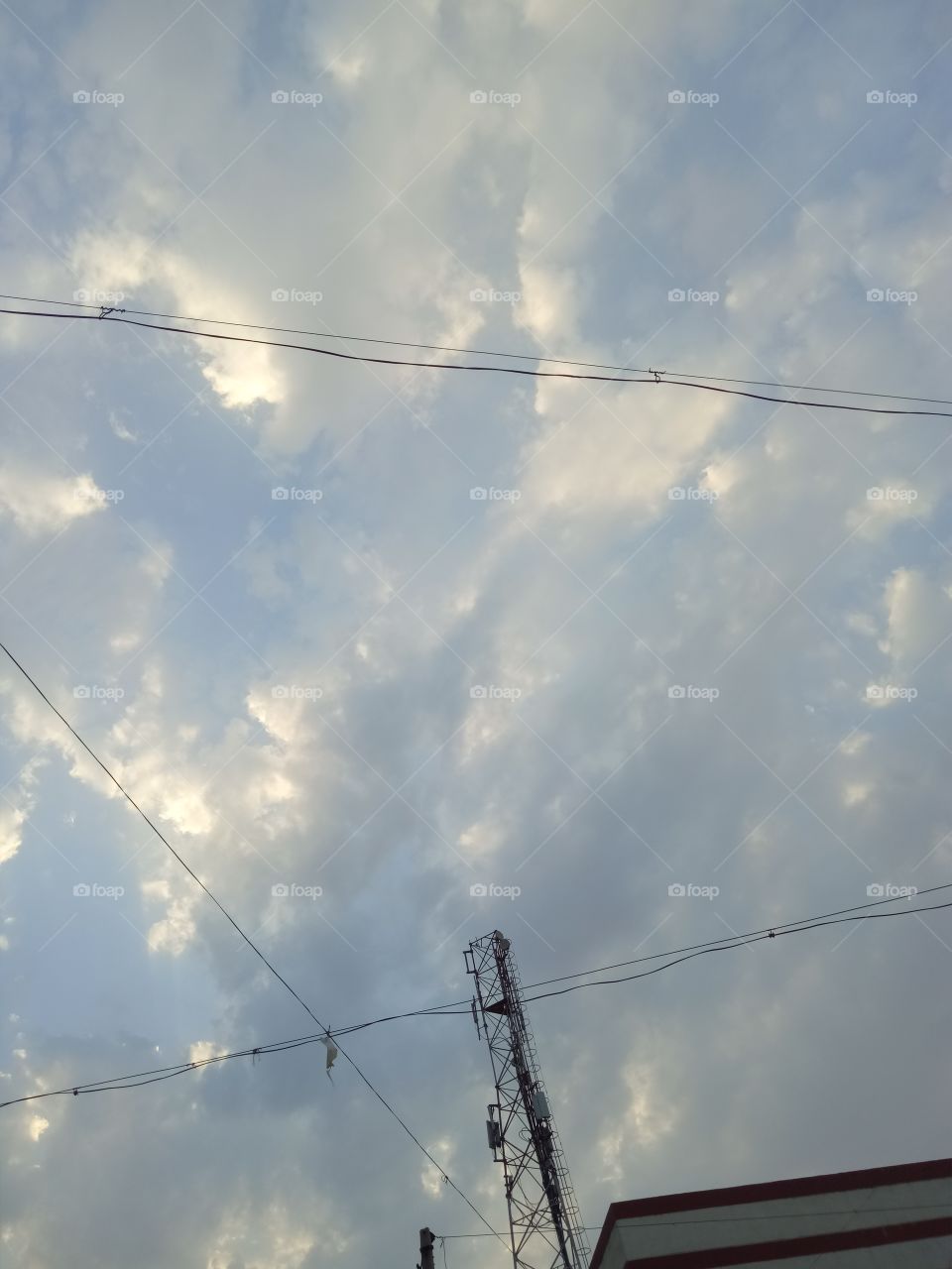 Sun reflection on cloud