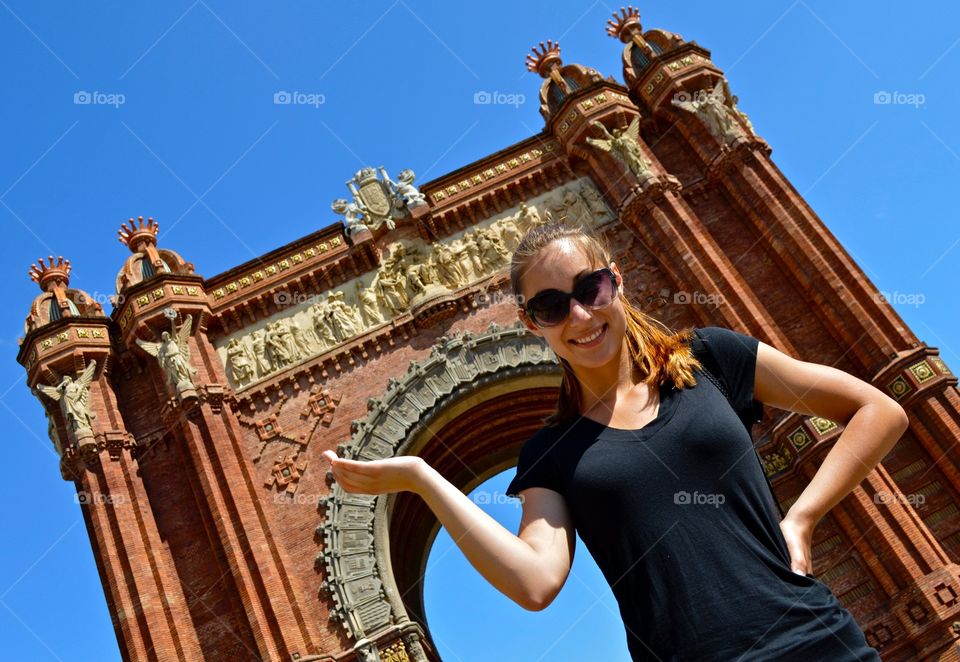 Arco de Triunfo en Barcelona con mi amor