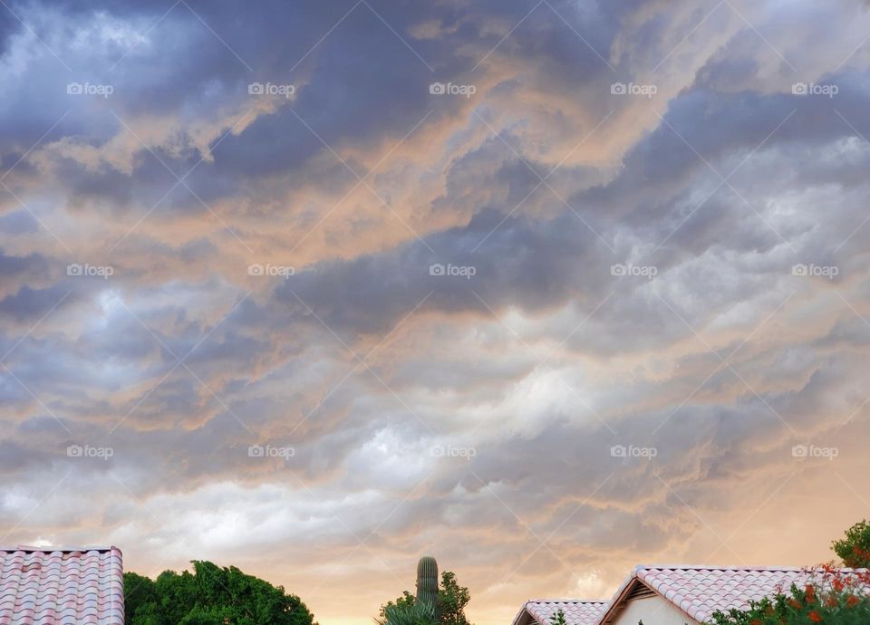 Spectacular Storm Clouds at Sunset