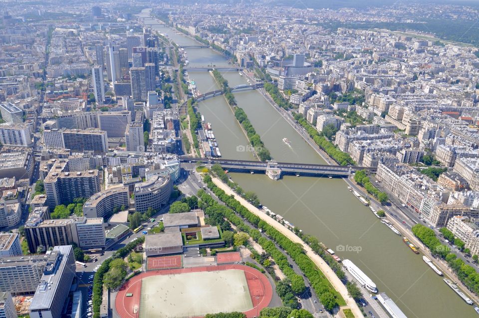 Paris roof top view 