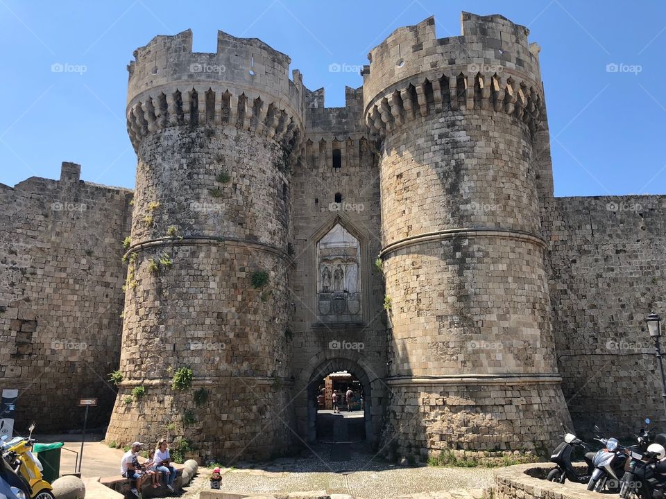 The ‘sea’ gate of Rhodes old town