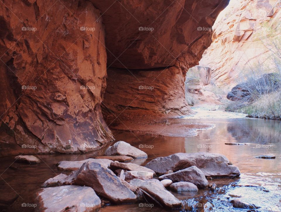 Moab Utah desert riverbed 