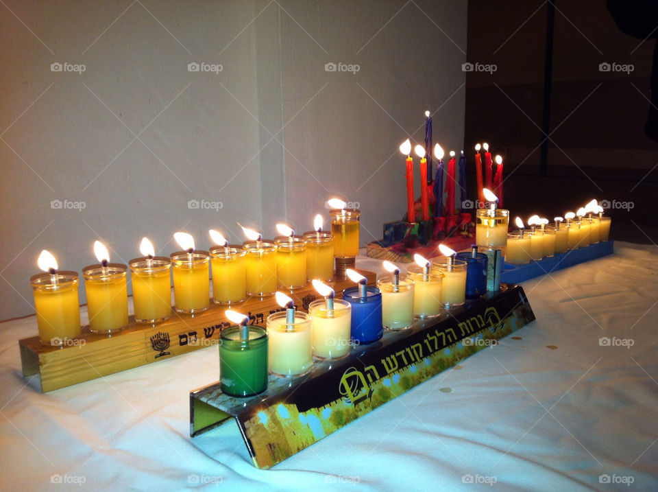 candles lights holiday israel by mashfish