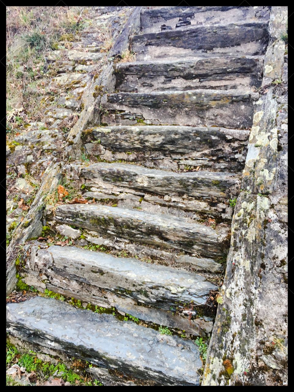 Slate Stone staircase