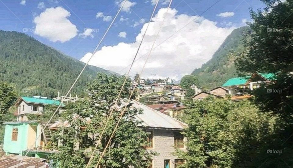 A most beautiful and attractive view of the mountains.