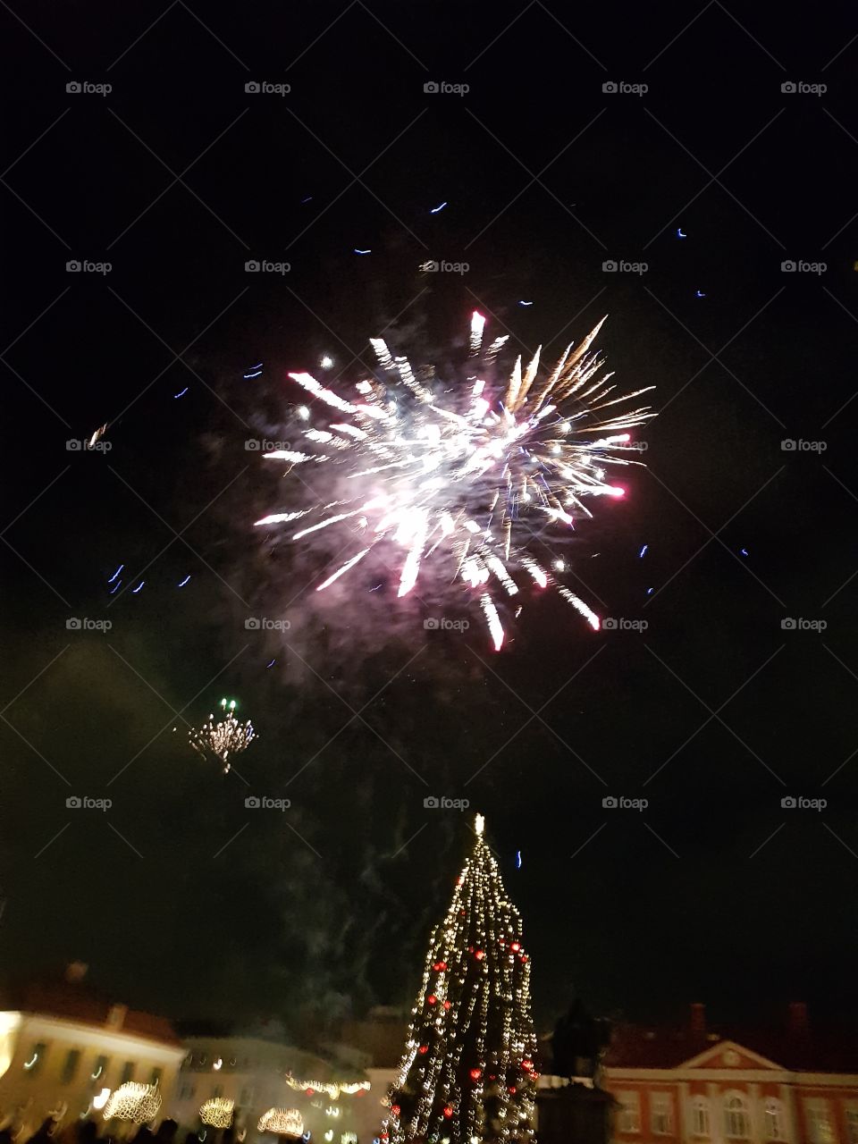 Christmas, Fireworks, Celebration, Festival, Winter
