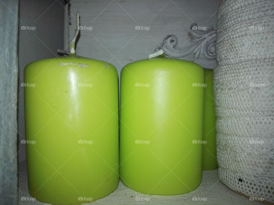 green candles