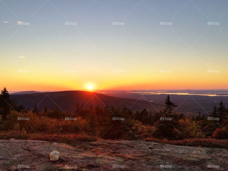 Sunset from Cadillac Mountain