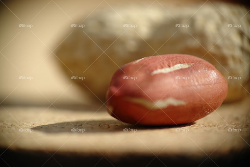 Sweet as a nut . Extreme Close up peanut 