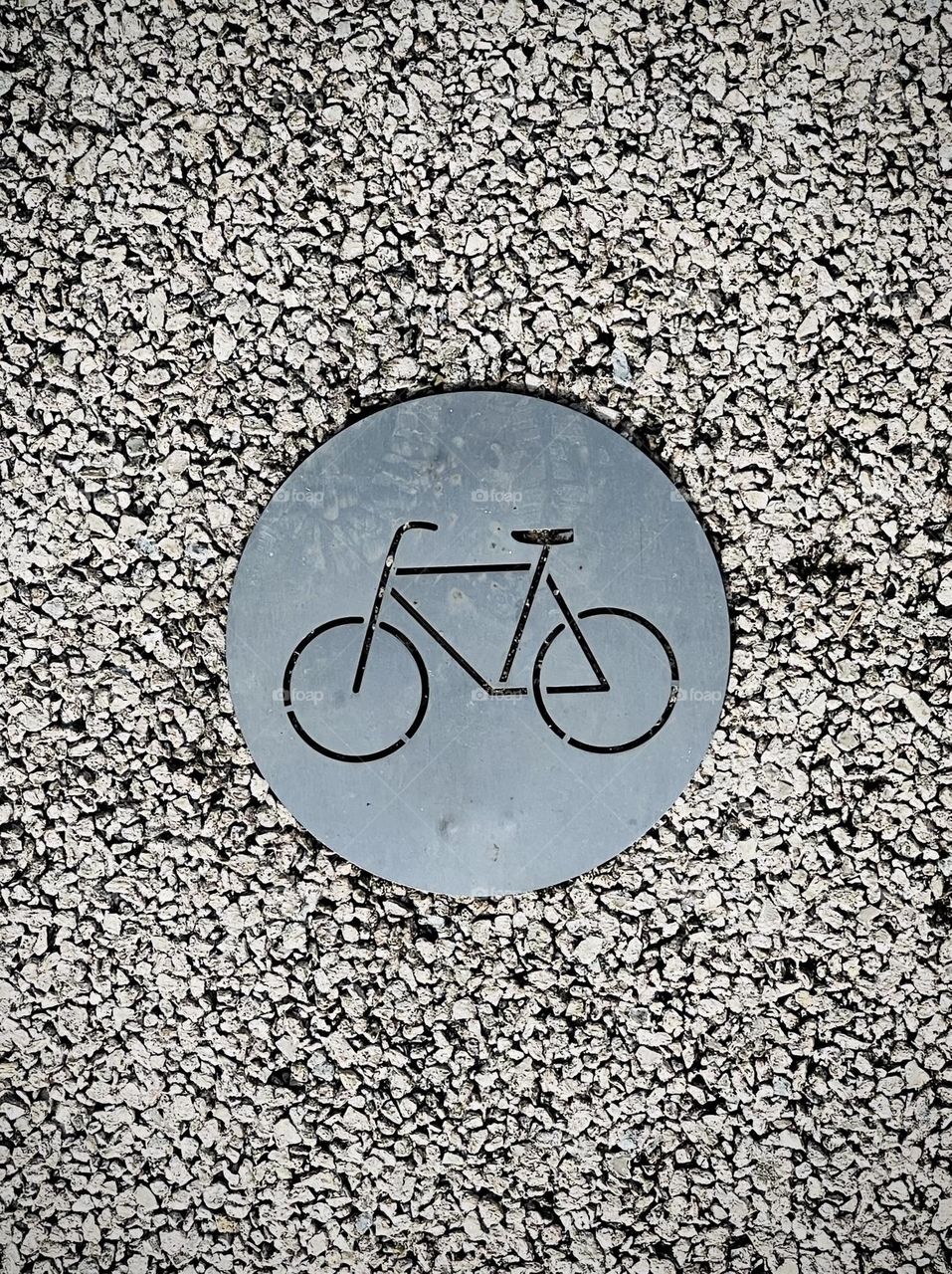 Bike lane sign