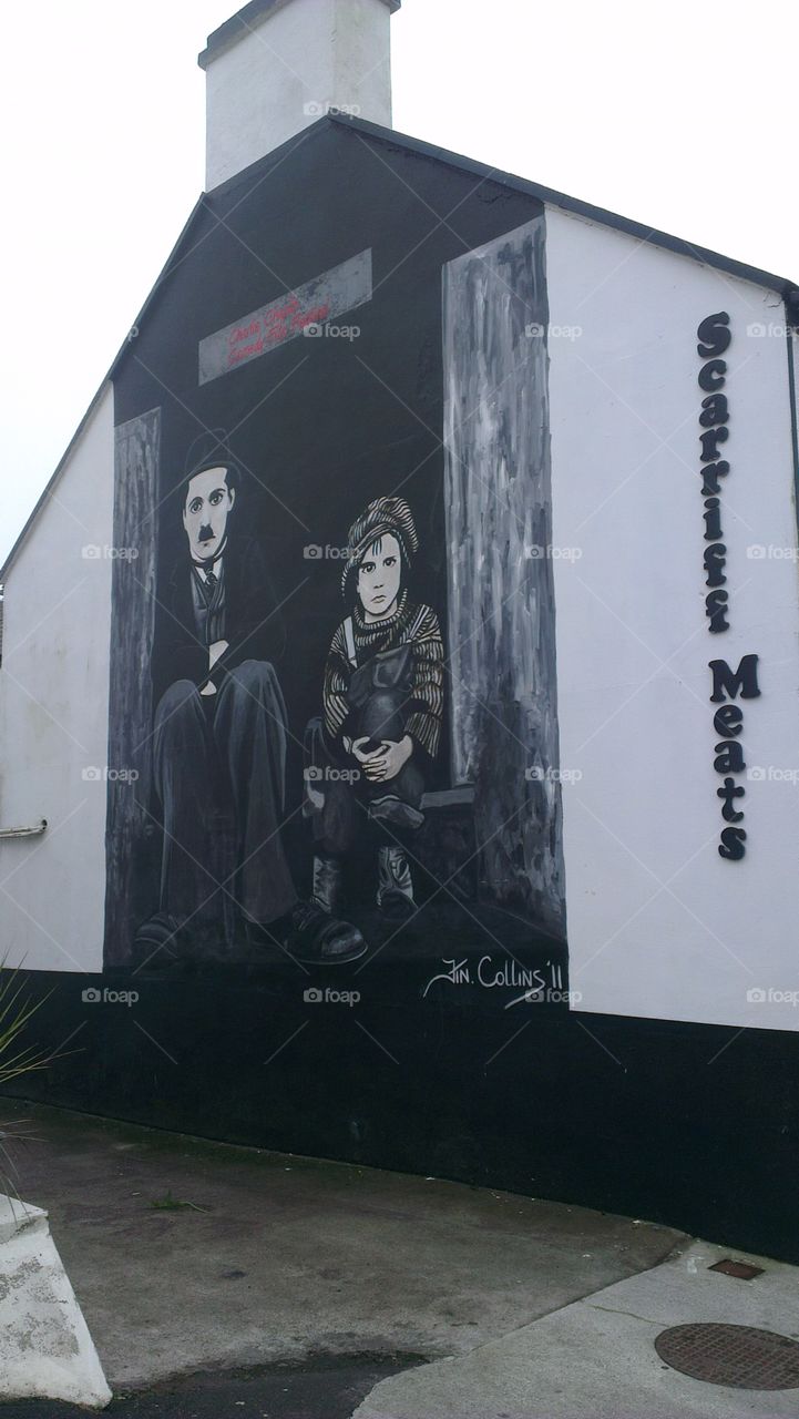 Charlie Chaplin Mural Ireland