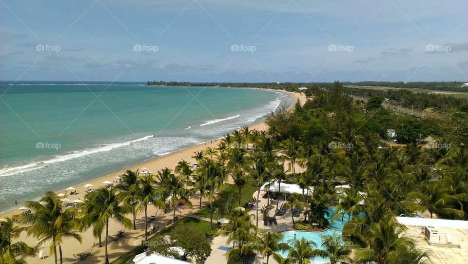 isla verde Puerto Rico, view from the hotel