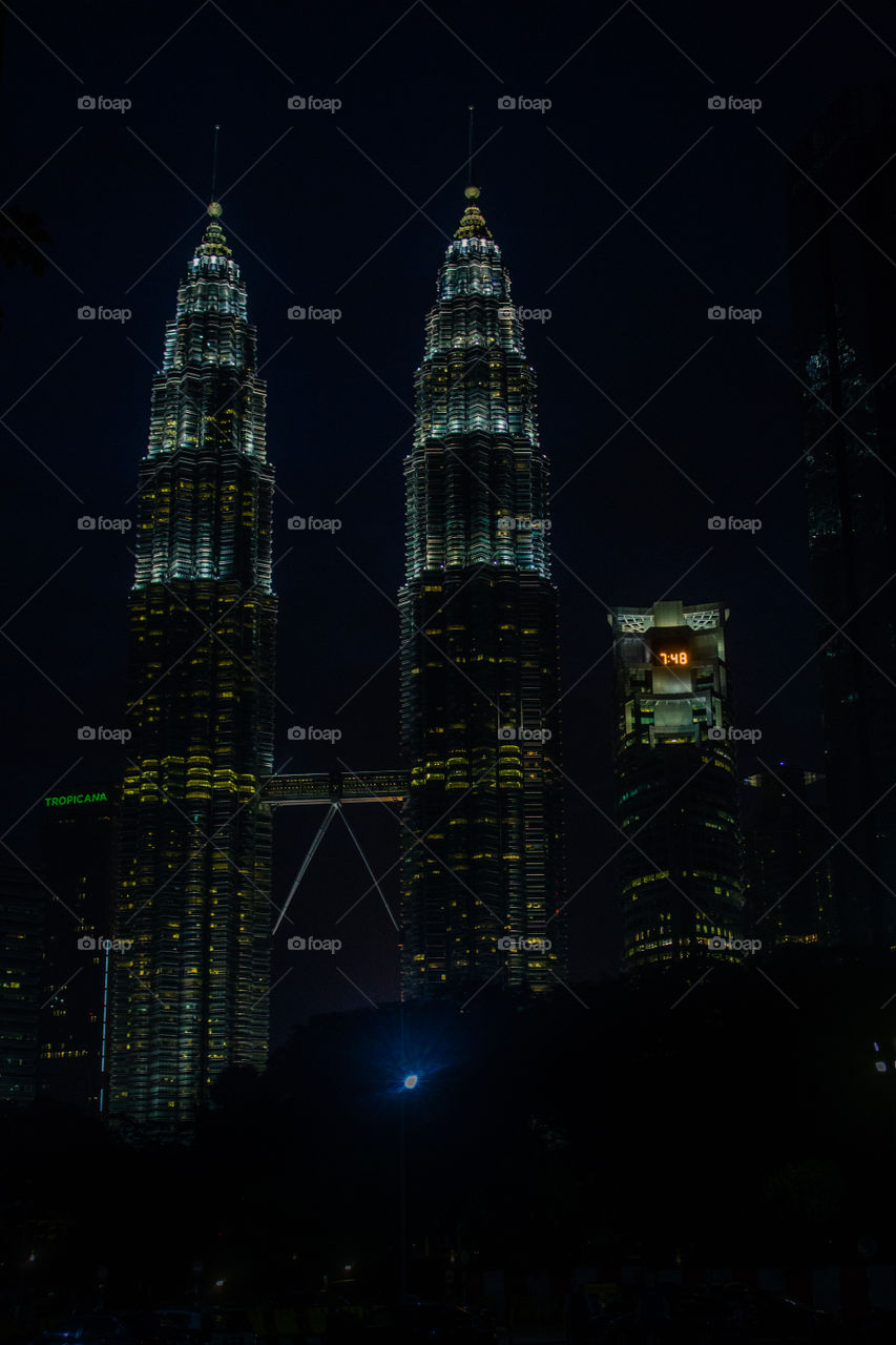 Night view from beautiful Kuala Lumpur 