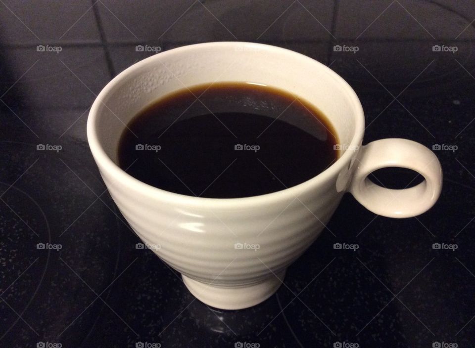 A cup of black coffee!