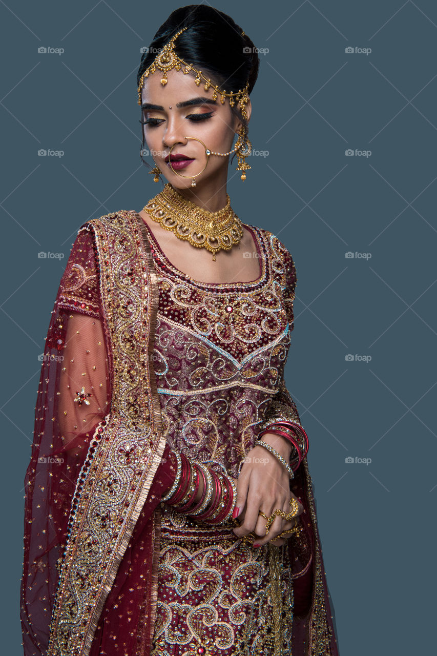 bridal look Indian bride