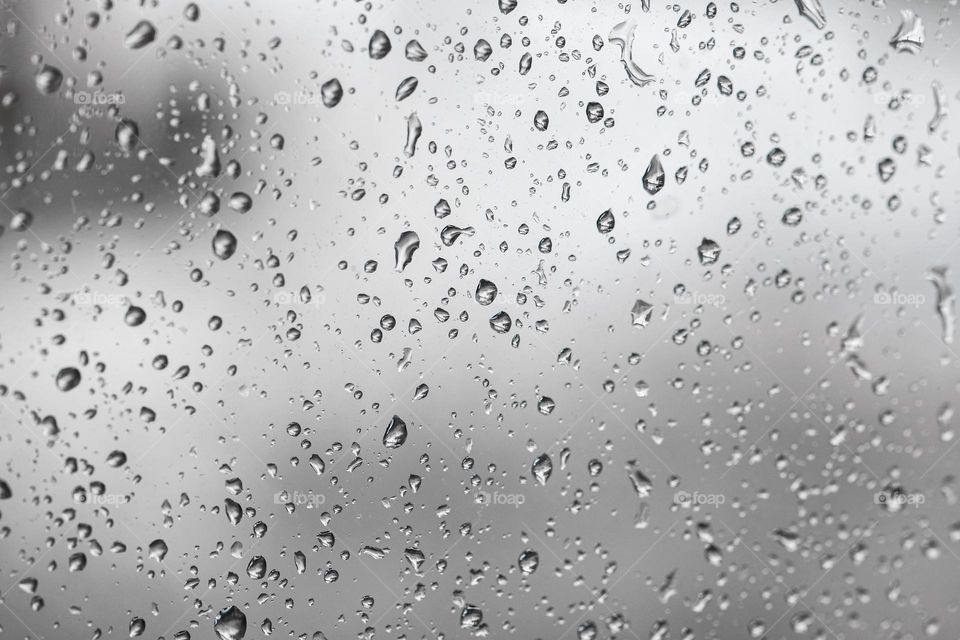 Water drops on a window 