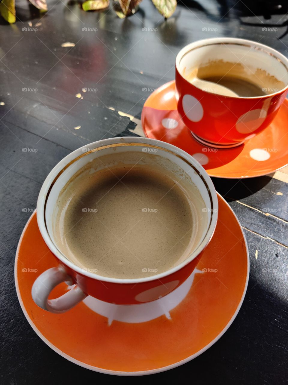 Coffee time with aunt