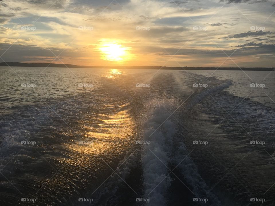 Sunset on the Water. Taken on Potomac River while boating. 
